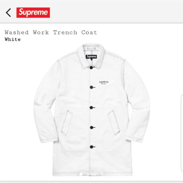 Supreme Washed Work Trench Coat サイズM