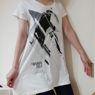 グラニフ(Design Tshirts Store graniph)のgraniph グラニフ　 Tシャツ　ロング　A ライン　ワンピース　ロック(Tシャツ(半袖/袖なし))
