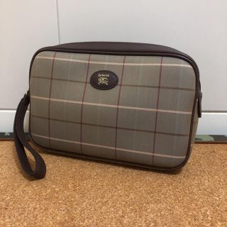 バーバリー(BURBERRY)の美品 old  Burberrys チェック柄 クラッチバッグ セカンドバック(クラッチバッグ)