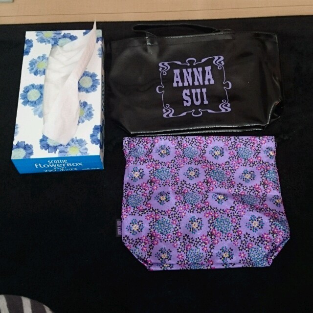 ANNA SUI(アナスイ)のアナスイ レザー調トート、巾着ポーチ レディースのバッグ(トートバッグ)の商品写真