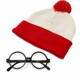 高品質 ウォーリー風 コスプレ帽子 + メガネ セット //BGV(衣装一式)