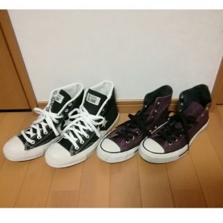 コンバース(CONVERSE)の値下げ♪コンバース★ハイカットスニーカー２足セット★26.5&２７㎝(スニーカー)