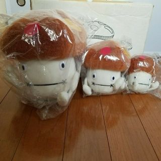 エヌティティドコモ(NTTdocomo)の新品　ドコモダケ　ぬいぐるみ　3個セット(キャラクターグッズ)