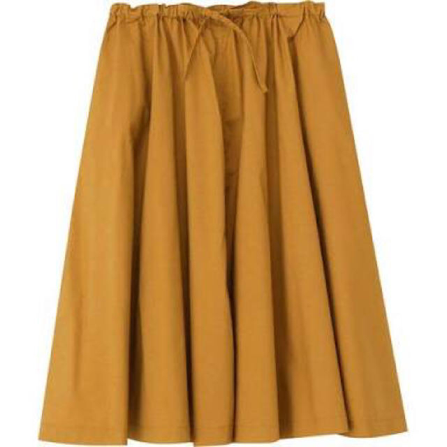 MUJI (無印良品)(ムジルシリョウヒン)の無印良品 綿混ダンプギャザースカート レディースのスカート(ひざ丈スカート)の商品写真