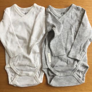 エイチアンドエム(H&M)のShiho様専用♪ロンパース 肌着セット 長袖 60 新生児(肌着/下着)