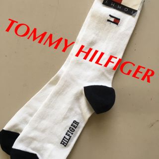 トミーヒルフィガー(TOMMY HILFIGER)のTOMMY HILFIGER ソックス NY購入 ホワイト 未使用 M(ソックス)