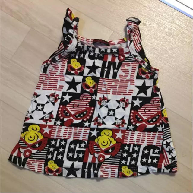 HYSTERIC MINI(ヒステリックミニ)のヒステリックミニ フリル キャミソール キッズ/ベビー/マタニティのベビー服(~85cm)(タンクトップ/キャミソール)の商品写真