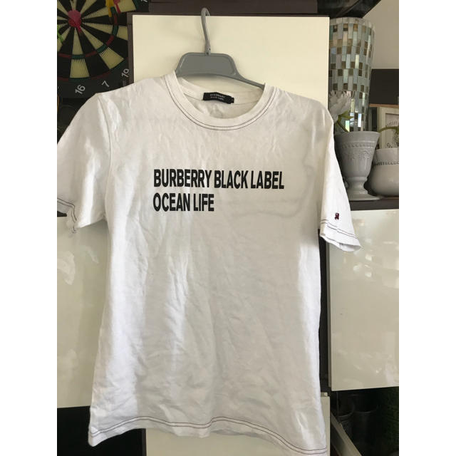BURBERRY BLACK LABEL(バーバリーブラックレーベル)のバーバリーブラックレーベルロゴTシャツスカルM2サイズ メンズのトップス(Tシャツ/カットソー(半袖/袖なし))の商品写真