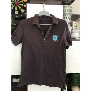 バーバリーブラックレーベル(BURBERRY BLACK LABEL)のバーバリーブラックレーベル襟付きTシャツブラウン(Tシャツ/カットソー(半袖/袖なし))