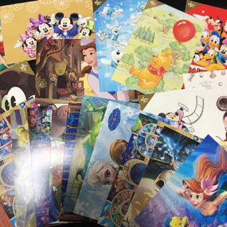 ディズニー(Disney)のディズニーポストカード4枚＋フレークシール12枚セット(シール)