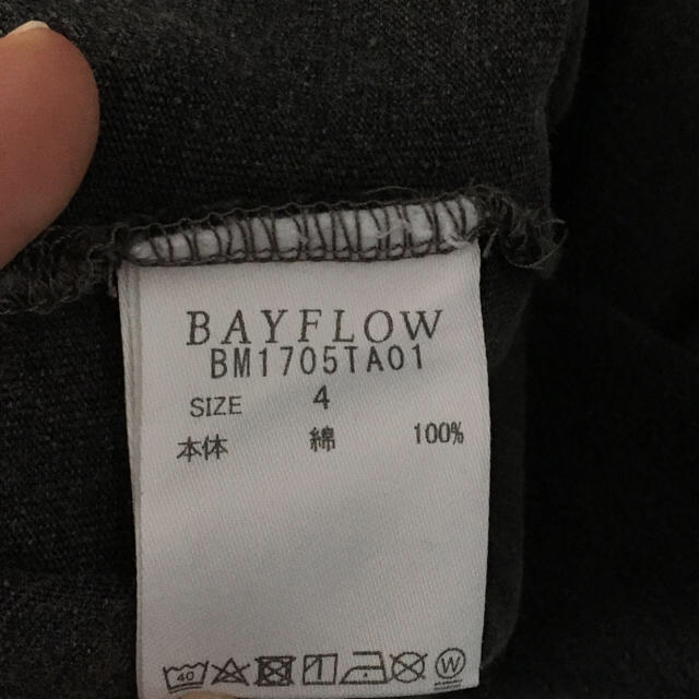BAYFLOW(ベイフロー)のBAYFLOW メンズ 無地 Tシャツ グレー   メンズのトップス(Tシャツ/カットソー(半袖/袖なし))の商品写真