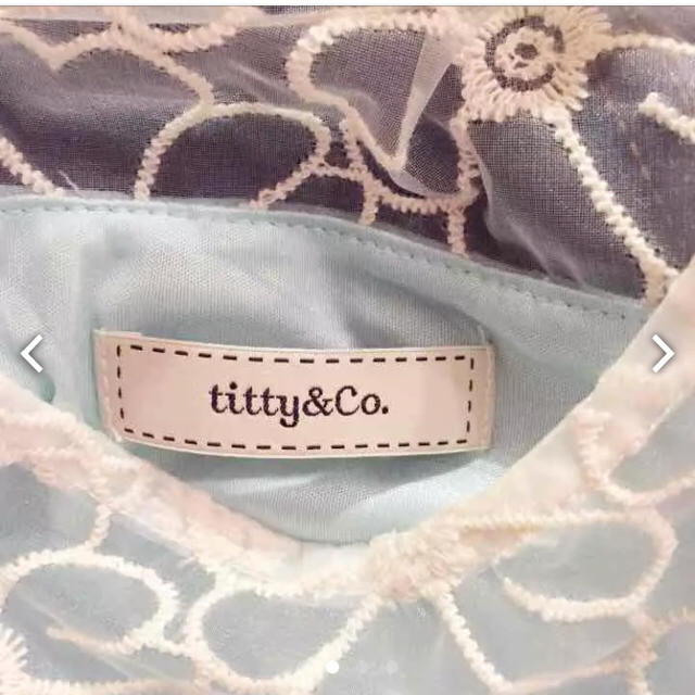 titty&co(ティティアンドコー)のあゆた様専用☆未使用titty&Co. ヨークフラワーオーガンジーワンピ レディースのワンピース(ミニワンピース)の商品写真