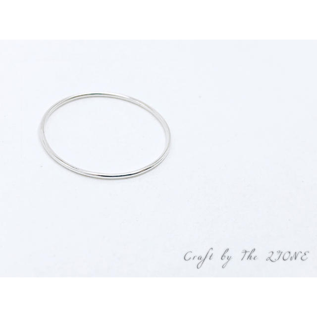 plain silver ultra slim ring (silver950) ハンドメイドのアクセサリー(リング)の商品写真