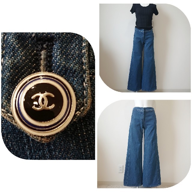 CHANEL♥ワイド デニム パンツ レディース パンツ energomontag.su