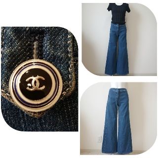 シャネル(CHANEL)のCHANEL♥ワイド　デニム　パンツ　(デニム/ジーンズ)