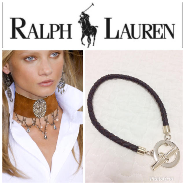 Ralph Lauren(ラルフローレン)のラルフローレン 本革 レザー ネックレス チョーカー レディース  レディースのアクセサリー(ネックレス)の商品写真