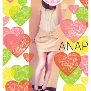 アナップ(ANAP)のANAP：リボンタイトスカート(ミニスカート)