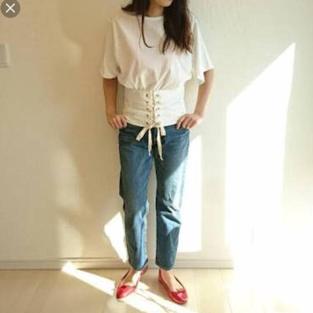 ZARA(ザラ)のzara ザラ コルセットTシャツ  レディースのトップス(Tシャツ(半袖/袖なし))の商品写真