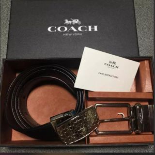 コーチ(COACH)のCOACH 美品 ベルト メンズ リバーシブル バックル2種(ベルト)