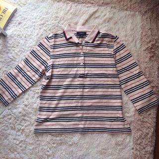 バーバリー(BURBERRY)の【BURBERRY】7分丈ポロシャツ(ポロシャツ)