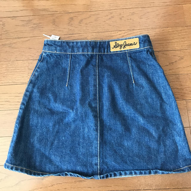 SLY(スライ)のSLY 編み上げデニムミニスカート レディースのスカート(ミニスカート)の商品写真