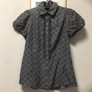 バーバリーブルーレーベル(BURBERRY BLUE LABEL)のバーバリー ブルーレーベル 半袖ブラウス 36(シャツ/ブラウス(半袖/袖なし))