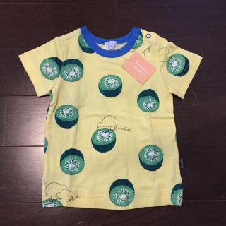 ハッカベビー(hakka baby)のhakka baby  キウイ柄Tシャツ 80 新品未使用(Ｔシャツ)