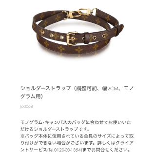 ルイヴィトン(LOUIS VUITTON)のルイ・ヴィトン   ショルダーストラップ(その他)