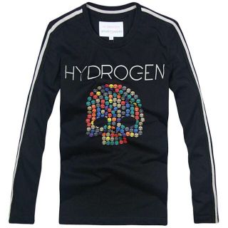 ハイドロゲン(HYDROGEN)の★正規品(3CT7480BL) ハイドロゲン メンズ長袖Tシャツ【S】(Tシャツ/カットソー(七分/長袖))