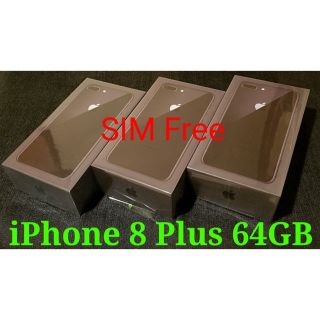 アイフォーン(iPhone)の専用①【SIMフリー/新品未使用】iPhone8 Plus 64GB/3台(スマートフォン本体)