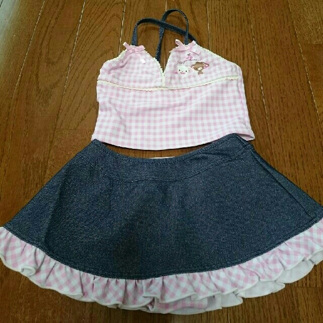 サンリオ(サンリオ)の新品  シュガーバニーズ  水着 100 キッズ/ベビー/マタニティのキッズ服女の子用(90cm~)(水着)の商品写真