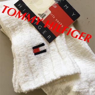 トミーヒルフィガー(TOMMY HILFIGER)のTOMMY HILFIGER ソックス NY購入 未使用 ホワイト S 縮れ織 (ソックス)