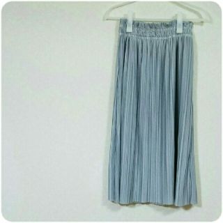 フラワー(flower)のbaby blue pleats skirt(ロングスカート)