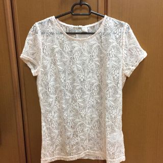 エイチアンドエム(H&M)の【タグ付未使用】H&Mレースのトップス(カットソー(半袖/袖なし))