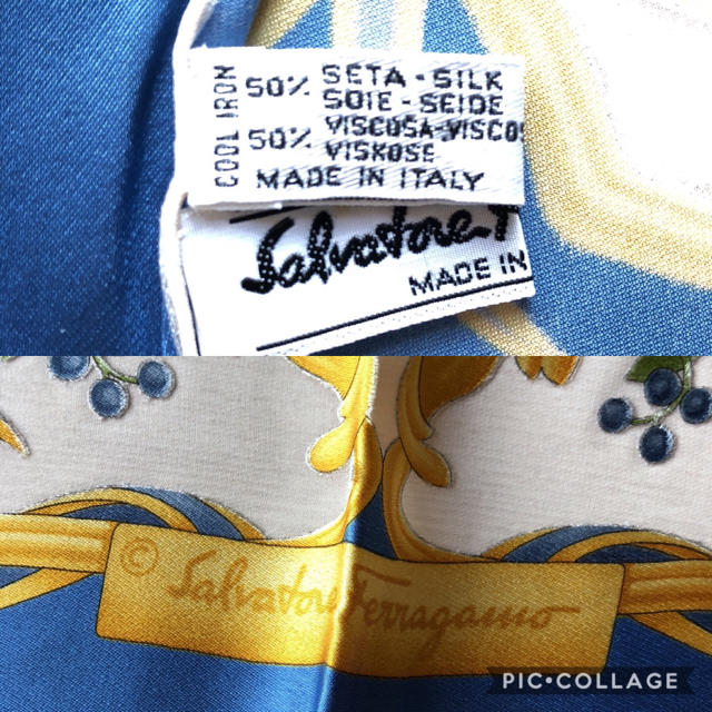 Salvatore Ferragamo(サルヴァトーレフェラガモ)のフェラガモ スカーフ 未使用品 レディースのファッション小物(バンダナ/スカーフ)の商品写真
