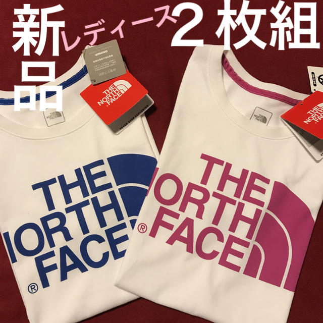 【新品】 ノースフェイス シンプル ロゴ Tシャツ カットソー ２枚組Tシャツ(半袖/袖なし)