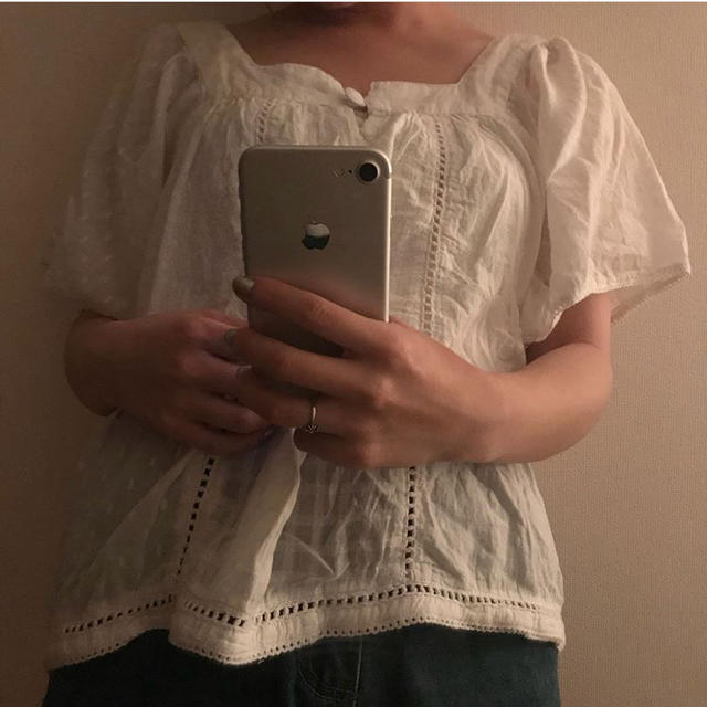 Lochie(ロキエ)のcotton blouse ♥ レディースのトップス(シャツ/ブラウス(半袖/袖なし))の商品写真