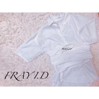 フレイアイディー(FRAY I.D)のFRAYI.D☆カシュクールラップシャツ(シャツ/ブラウス(半袖/袖なし))