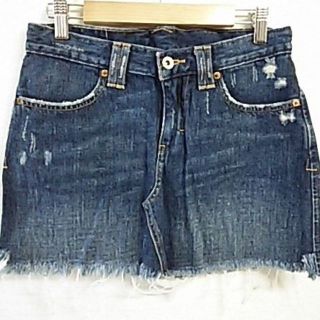 リーバイス(Levi's)のLevi'sリーバイス★ダメージ加工★デニムミニスカート★ワンウォッシュデニム(ミニスカート)