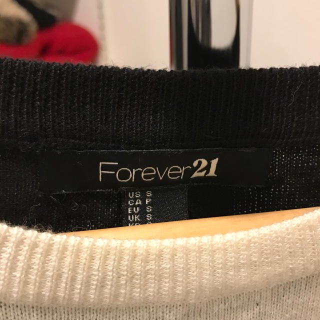 FOREVER 21(フォーエバートゥエンティーワン)のフォーエバー21 薄ニット バイカラー レディースのトップス(ニット/セーター)の商品写真