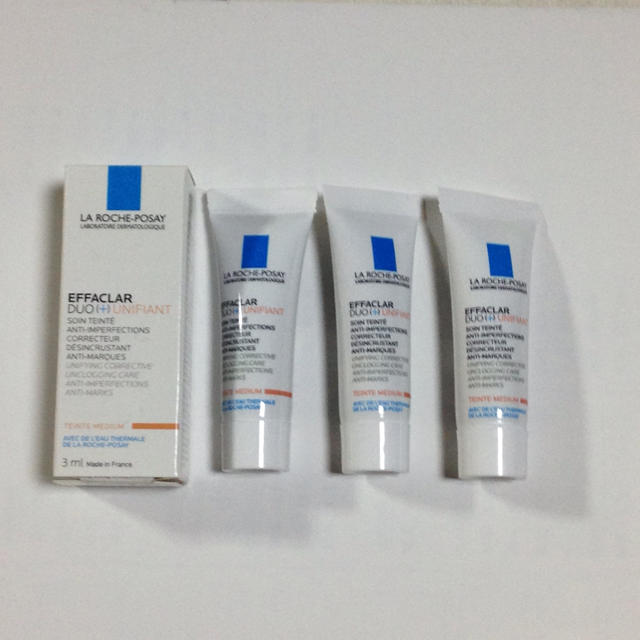 LA ROCHE-POSAY(ラロッシュポゼ)のEU限定◇ラロッシュポゼ  エファクラ デュオ ティントクリーム ミニ３つ コスメ/美容のベースメイク/化粧品(化粧下地)の商品写真