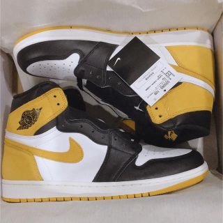 ナイキ(NIKE)のNIKE AIRJORDAN1 イエロー 28.5cm(スニーカー)