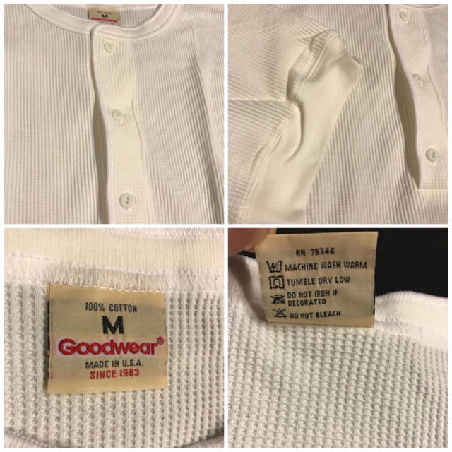 BAYFLOW(ベイフロー)の新品❗️ Goodwear グッドウエア 半袖サーマル ヘンリーネック Tシャツ メンズのトップス(Tシャツ/カットソー(半袖/袖なし))の商品写真