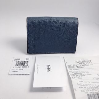 コーチ(COACH)の新品！COACH　CARDCASE・名刺入れ　Dark Denim/CM(名刺入れ/定期入れ)