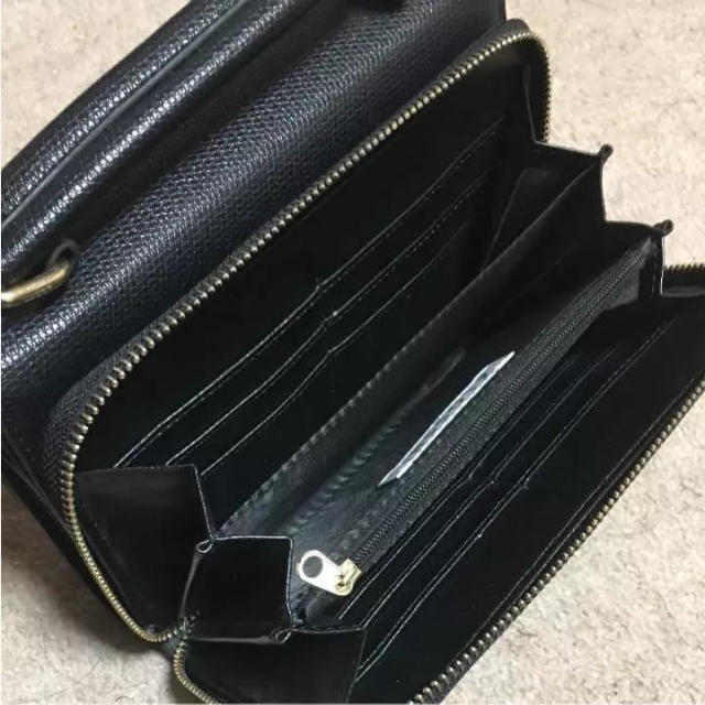 しまむら(シマムラ)のお財布ショルダー しまむら 新品 黒 レディースのファッション小物(財布)の商品写真