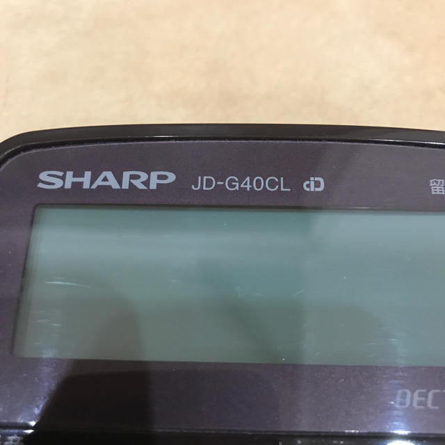 SHARP(シャープ)の【SHARP】電話機 JD-G40CL ブラウン 子機無し スマホ/家電/カメラの生活家電(その他)の商品写真