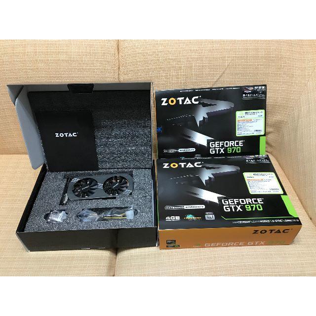 ２２時までタイムセール　ZOTAC　Ｇｅｆｏｒｃｅ　ＧＴＸ９７０　２枚セット