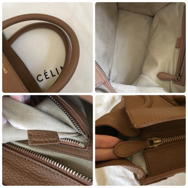 CELINE - 【美品】セリーヌ ラゲージ ミニショッパー キャメルの CELINE - 【美品】セリーヌ ラゲージ ミニショッパー キャメルの