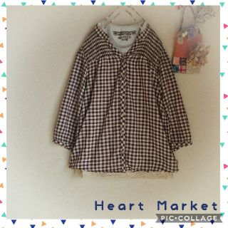 ハートマーケット(Heart Market)の【なぁこ様専用】Heart Market　ギンガムチェック柄ブラウス(シャツ/ブラウス(長袖/七分))