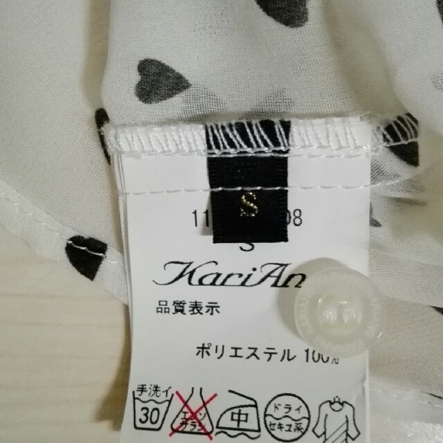 kariang(カリアング)のKariAng  リボンタイ　ハート　トップス レディースのトップス(シャツ/ブラウス(長袖/七分))の商品写真